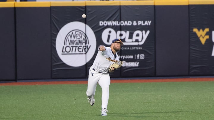 West Virginia University outfielder Jace Rinehart