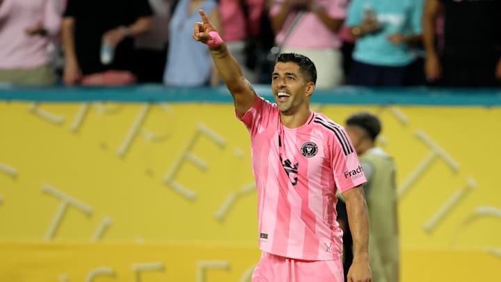 Luis Suárez marcó el segundo de la noche en Miami ante Palmeiras 