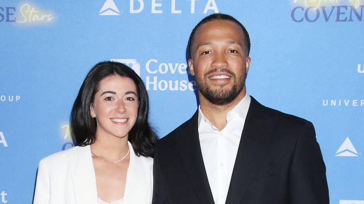 Jalen Brunson with his now wife Ali Brunson