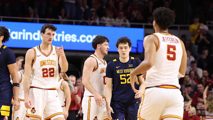 Iowa State Cyclones players Milan Momcilovic and Joshua Jefferson
