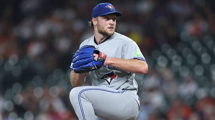 Aug 4, 2026; Houston, Texas, USA; Toronto Blue Jays starting pitcher Trey Yesavage (39) delivers a pitch during the second inning against the Houston Astros at Daikin Park. Mandatory Credit: Troy Taormina-Imagn Images Aug 4, 2026; Houston, Texas, USA; Toronto Blue Jays starting pitcher Trey Yesavage (39) delivers a pitch during the second inning against the Houston Astros at Daikin Park. Mandatory Credit: Troy Taormina-Imagn Images