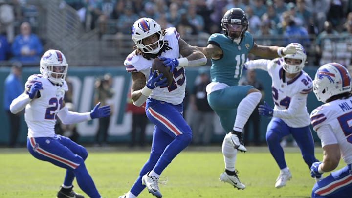 Buffalo Bills’ linebacker Shaq Thompson (45).