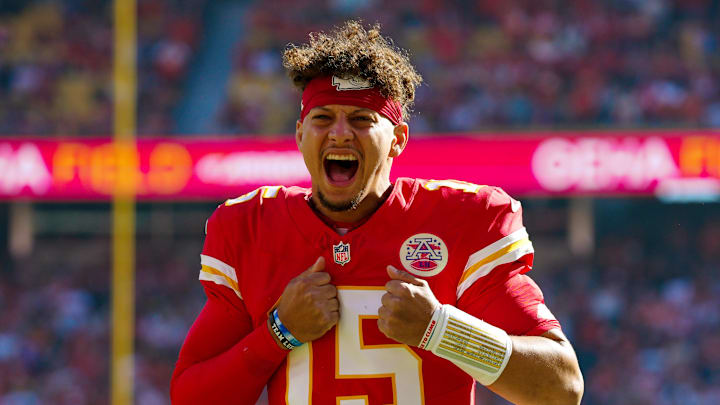 Chiefs quarterback Patrick Mahomes is trying to get the Chiefs to 17-0 this season. 