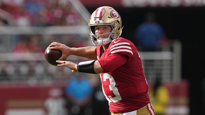 The San Francisco 49ers and quarterback Brock Purdy are favored to win the Super Bowl this season. The San Francisco 49ers and quarterback Brock Purdy are favored to win the Super Bowl this season.