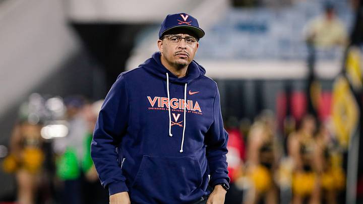 Dec 27, 2025; Jacksonville, FL, USA; Virginia Cavaliers head coach Tony Elliott looks on before the Gator Bowl against the Missouri Tigers at EverBank Stadium. Mandatory Credit: Travis Register-Imagn Images Dec 27, 2025; Jacksonville, FL, USA; Virginia Cavaliers head coach Tony Elliott looks on before the Gator Bowl against the Missouri Tigers at EverBank Stadium. Mandatory Credit: Travis Register-Imagn Images