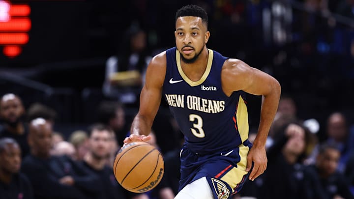 New Orleans Pelicans guard CJ McCollum.