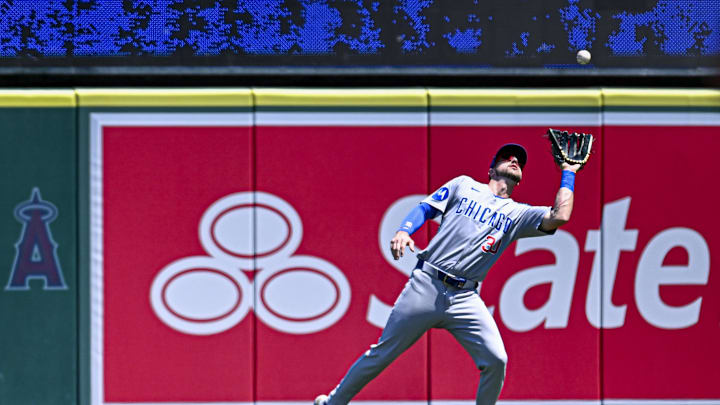 Aug 24, 2025; Anaheim, California, USA; Chicago Cubs outfielder Kyle Tucker (30) makes a catch against the Los Angeles Angels during the first inning at Angel Stadium. Mandatory Credit: Jonathan Hui-Imagn Images Aug 24, 2025; Anaheim, California, USA; Chicago Cubs outfielder Kyle Tucker (30) makes a catch against the Los Angeles Angels during the first inning at Angel Stadium. Mandatory Credit: Jonathan Hui-Imagn Images