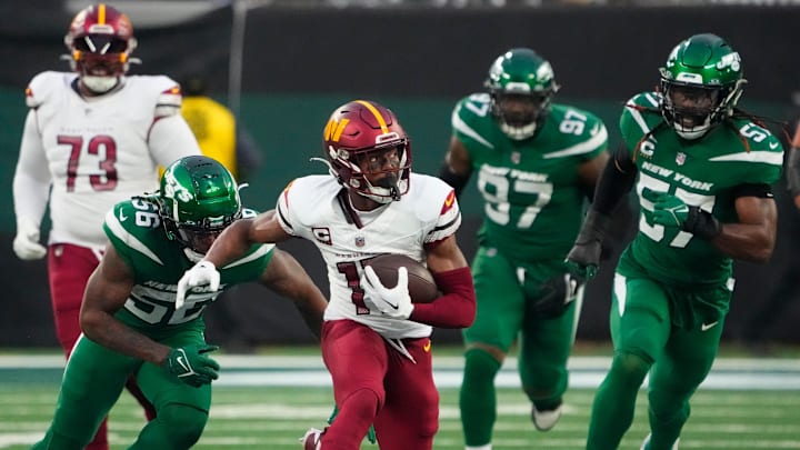 Dec 24, 2023; East Rutherford, New Jersey, USA;  Washington Commanders wide receiver Terry McLaurin