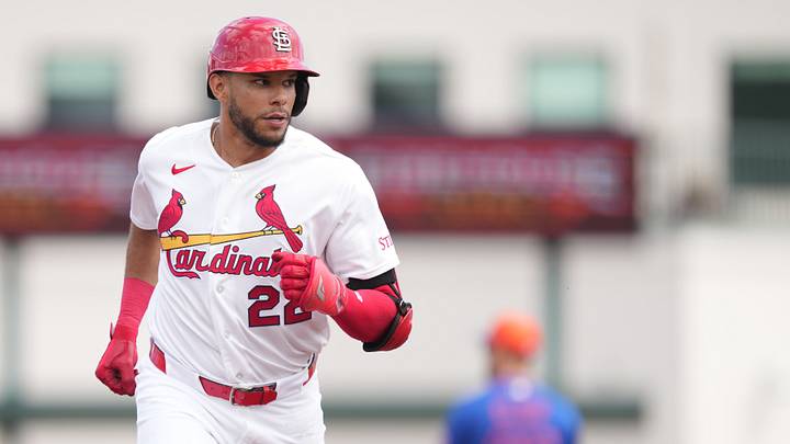 Mar 7, 2026; Jupiter, Florida, USA; St. Louis Cardinals right fielder Joshua Baez (22) rounds the bases after hitting a home run in the second inning against the New York Mets at Roger Dean Chevrolet Stadium. Mandatory Credit: Jim Rassol-Imagn Images Mar 7, 2026; Jupiter, Florida, USA; St. Louis Cardinals right fielder Joshua Baez (22) rounds the bases after hitting a home run in the second inning against the New York Mets at Roger Dean Chevrolet Stadium. Mandatory Credit: Jim Rassol-Imagn Images