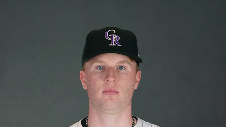 Feb 20, 2025; Scottsdale, AZ, USA; Colorado Rockies pitcher Sean Sullivan (85) as shot during MLB Media Day at Salt River Fields. Mandatory Credit: Allan Henry-Imagn Images Feb 20, 2025; Scottsdale, AZ, USA; Colorado Rockies pitcher Sean Sullivan (85) as shot during MLB Media Day at Salt River Fields. Mandatory Credit: Allan Henry-Imagn Images
