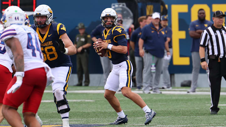 West Virginia University quarterback Garrett Greene. 