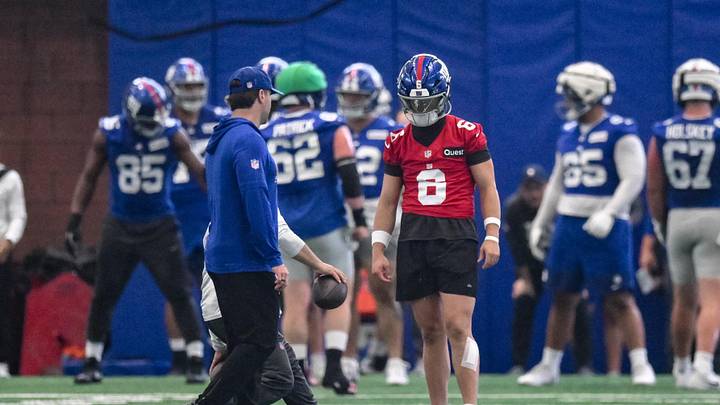 The New York Giants take the field for OTA No. 6 on Friday. The New York Giants take the field for OTA No. 6 on Friday.