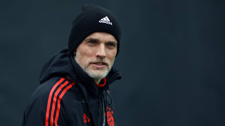 Tuchel beim Training vor dem Rückspiel gegen Man City