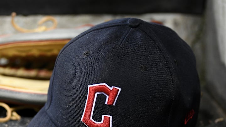 Aug 10, 2022; Detroit, Michigan, USA; The gloves and hats of Cleveland Guardians players on the dugout steps between innings against the Detroit Tigers at Comerica Park. Mandatory Credit: Lon Horwedel-Imagn Images Aug 10, 2022; Detroit, Michigan, USA; The gloves and hats of Cleveland Guardians players on the dugout steps between innings against the Detroit Tigers at Comerica Park. Mandatory Credit: Lon Horwedel-Imagn Images