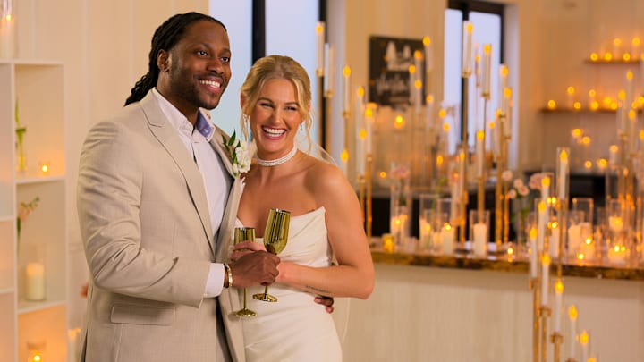 Love Is Blind. (L to R) Dr Vic St John, Christine Hamilton in episode 1012 of Love Is Blind. Cr. Courtesy of Netflix © 2026