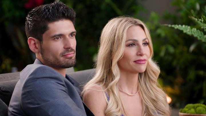 Age of Attraction. (L to R) Logan Goodrid, Vanessa Drozda in episode 105 of Age of Attraction. Cr. Courtesy of Netflix © 2026 Age of Attraction. (L to R) Logan Goodrid, Vanessa Drozda in episode 105 of Age of Attraction. Cr. Courtesy of Netflix © 2026