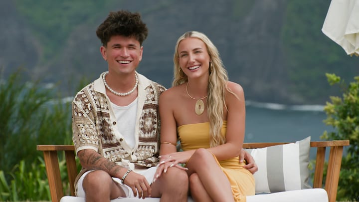 Temptation Island. (L to R) Jack Mason, Shyanne Blankenship in episode 201 of Temptation Island. Cr. Courtesy of Netflix © 2026