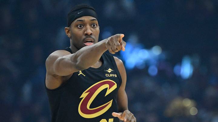 Dec 14, 2025; Cleveland, Ohio, USA; Cleveland Cavaliers forward Nae'Qwan Tomlin (35) reacts in the first quarter against the Charlotte Hornets at Rocket Arena. Mandatory Credit: David Richard-Imagn Images Dec 14, 2025; Cleveland, Ohio, USA; Cleveland Cavaliers forward Nae'Qwan Tomlin (35) reacts in the first quarter against the Charlotte Hornets at Rocket Arena. Mandatory Credit: David Richard-Imagn Images