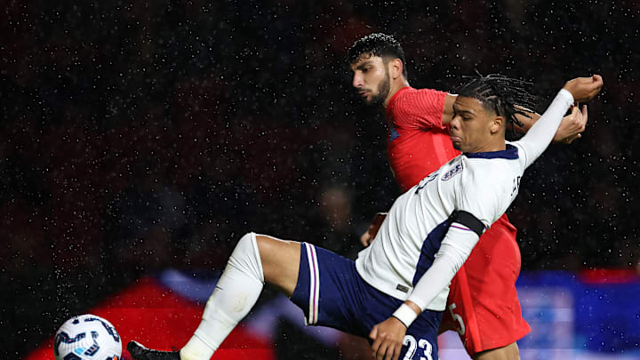 Dane Scarlett in action for the England U21s 