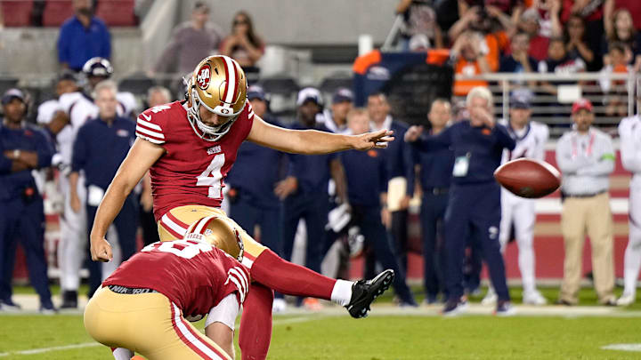 Jake Moody is a rookie kicker for the San Francisco 49ers who has connected on 84 percent of his field goals this season. Could his right leg decide the next Super Bowl champion.