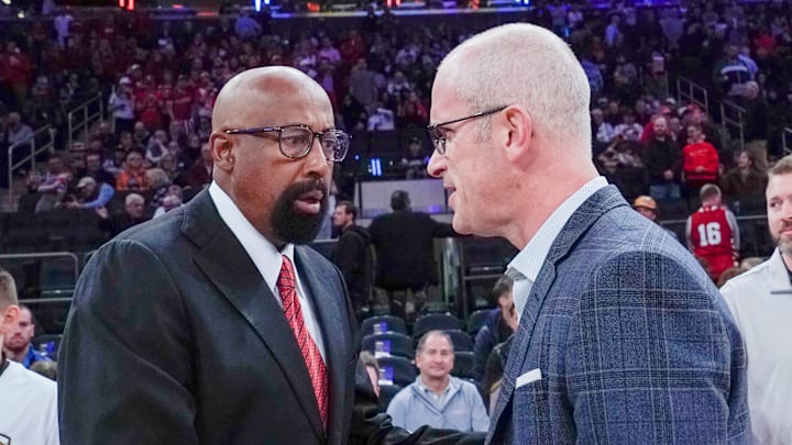Mike Woodson, Indiana Men's Basketball and Dan Hurley, Connecticut Men's Basketball
