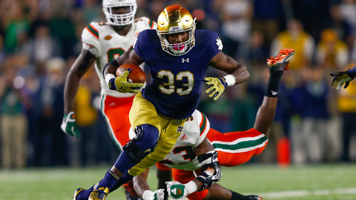 Josh Adams, Miami v Notre Dame, 2016