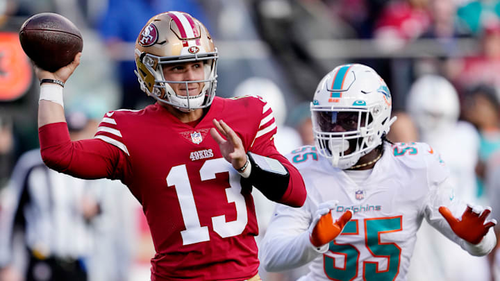 San Francisco 49ers quarterback Brock Purdy (13) San Francisco 49ers quarterback Brock Purdy (13)