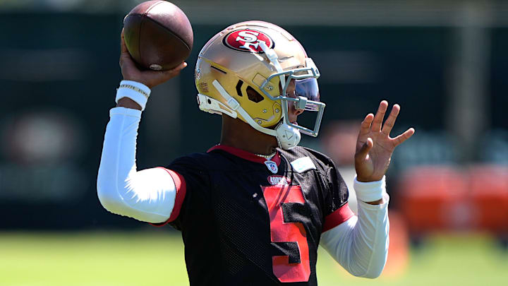 San Francisco 49ers quarterback Josh Dobbs (5)