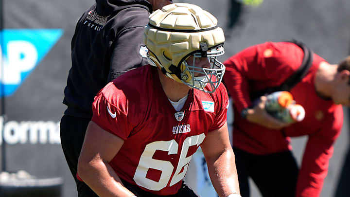 San Francisco 49ers center Drake Nugent