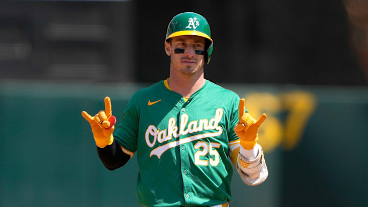 Oakland Athletics outfielder Brent Rooker