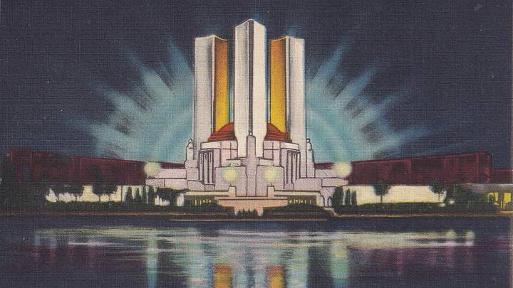 Vintage souvenir postcard, Chicago World's Fair, 1934 Vintage souvenir postcard, Chicago World's Fair, 1934