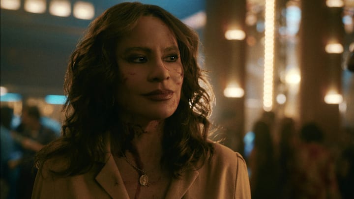 Griselda. Sofia Vergara as Griselda in episode 101 of Griselda. Cr. Courtesy of Netflix © 2023