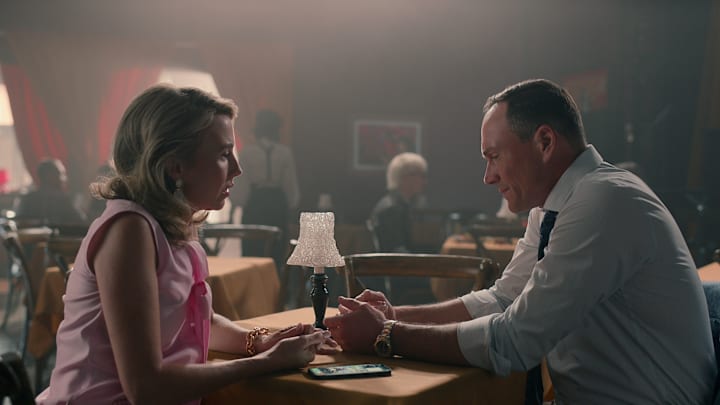 Sweet Magnolias. (L to R) Wynn Everett as Kathy, Chris Klein as Bill in episode 303 of Sweet Magnolias. Cr. Courtesy of Netflix © 2023