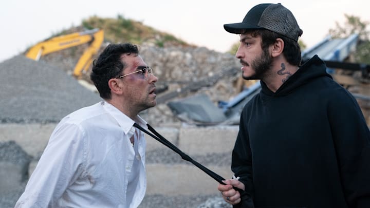 BIG MISTAKES. (L to R) Dan Levy as Nicky and Boran Kuzum as Yusuf in Episode 103 of BIG MISTAKES