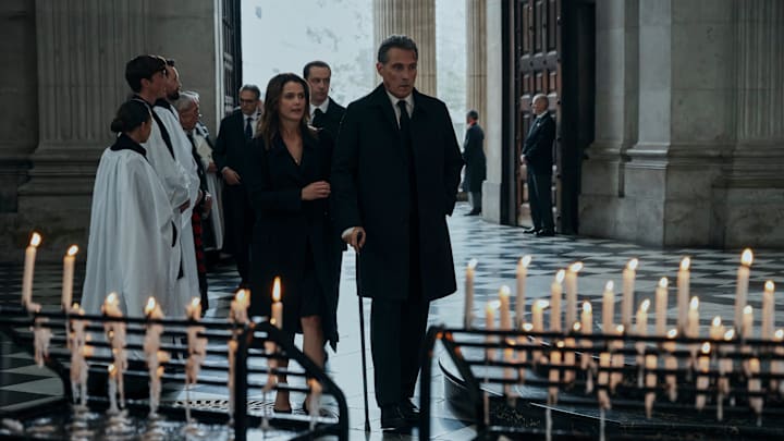 The Diplomat. (L to R) Keri Russell as Kate Wyler, Rufus Sewell as Hal Wyler in episode 202 of The Diplomat.