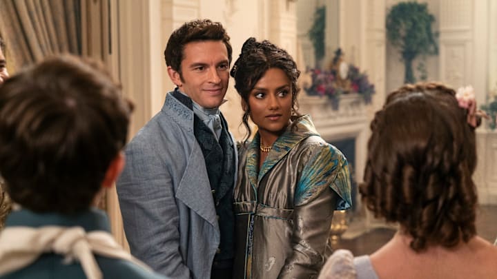 Bridgerton. (L to R) Jonathan Bailey as Anthony Bridgerton, Simone Ashley as Kate Sharma in episode 305 of Bridgerton. Cr. Liam Daniel/Netflix © 2024