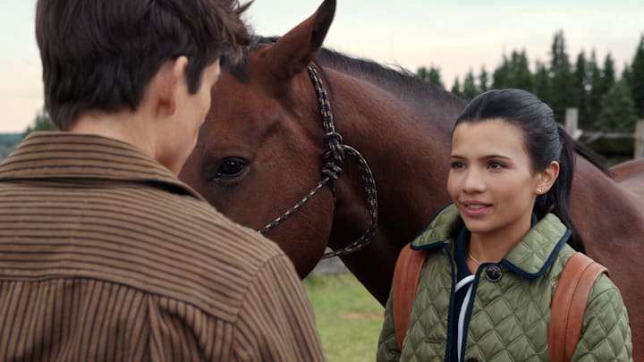 (L to R) Ashby Gentry as Alex, Nikki Rodriguez as Jackie in episode 206 of My Life with the Walter Boys