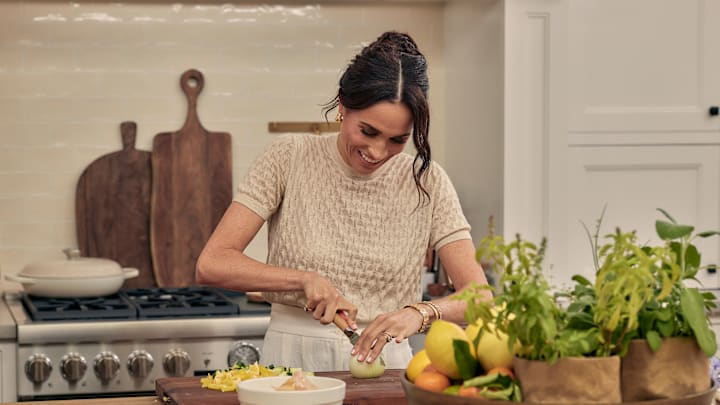 With Love, Meghan. Meghan, Duchess of Sussex in episode 102 of With Love, Meghan. Cr. Jenna Peffley/Netflix © 2025