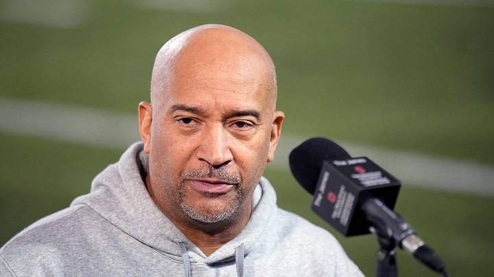 Ohio State co-defensive coordinator Tim Walton speaks to the meeting during a press conference before the start of spring football at the Woody Hayes Athletic Center on March 7, 2025. Ohio State co-defensive coordinator Tim Walton speaks to the meeting during a press conference before the start of spring football at the Woody Hayes Athletic Center on March 7, 2025.