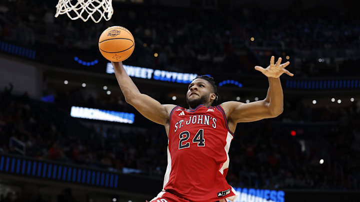 St. John's Red Storm forward Zuby Ejiofor (24)