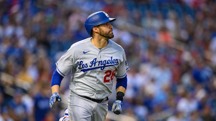Sep 8, 2023; Washington, District of Columbia, USA; Los Angeles Dodgers designated hitter J.D.