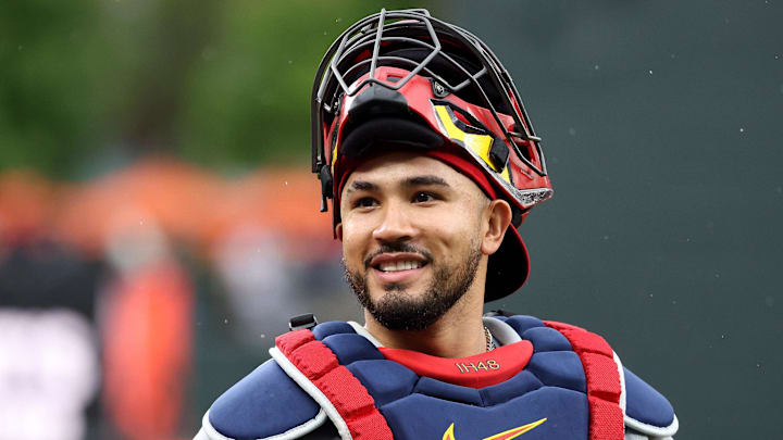 May 27, 2025; Baltimore, Maryland, USA; St. Louis Cardinals catcher Ivan Herrera (48) looks on before a game against the Baltimore Orioles at Oriole Park at Camden Yards. Mandatory Credit: Daniel Kucin Jr.-Imagn Images May 27, 2025; Baltimore, Maryland, USA; St. Louis Cardinals catcher Ivan Herrera (48) looks on before a game against the Baltimore Orioles at Oriole Park at Camden Yards. Mandatory Credit: Daniel Kucin Jr.-Imagn Images