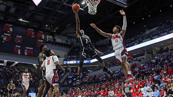Mississippi State Bulldogs guard Iverson Molinar.