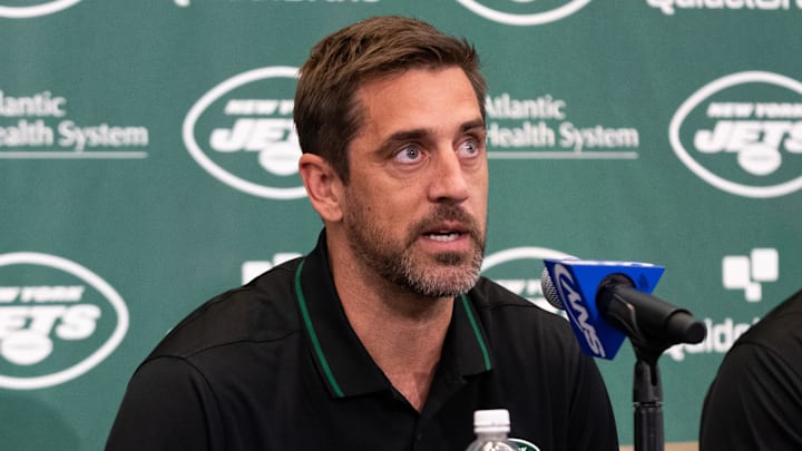 New York Jets quarterback Aaron Rodgers