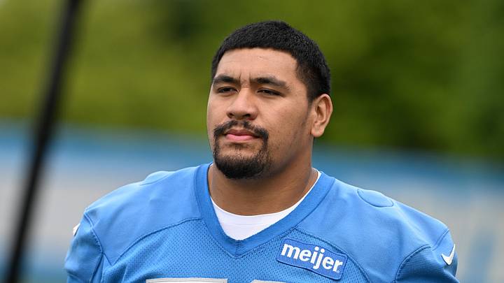 Jun 17, 2026; Detroit, MI, USA; Detroit Lions offensive tackle Penei Sewell (58) walks onto the practice field for the Lions’ veteran’s minicamp at the Allen Park Training Facility. Mandatory Credit: Lon Horwedel-Imagn Images Jun 17, 2026; Detroit, MI, USA; Detroit Lions offensive tackle Penei Sewell (58) walks onto the practice field for the Lions’ veteran’s minicamp at the Allen Park Training Facility. Mandatory Credit: Lon Horwedel-Imagn Images