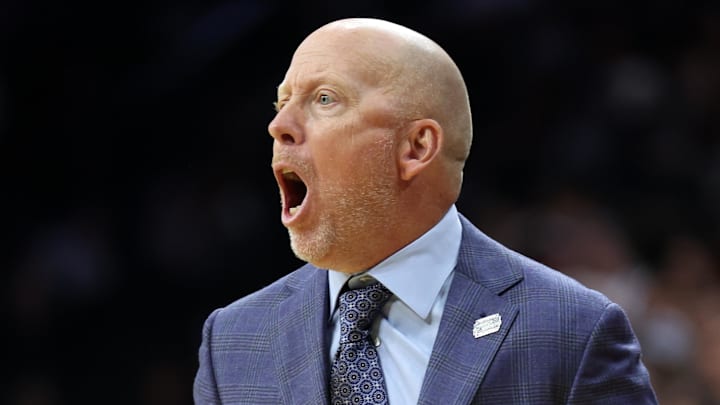 Mar 22, 2026; Philadelphia, PA, USA; UCLA Bruins head coach Mick Cronin reacts in the second half during a second round game of the men's 2026 NCAA Tournament at Xfinity Mobile Arena. Mandatory Credit: Bill Streicher-Imagn Images