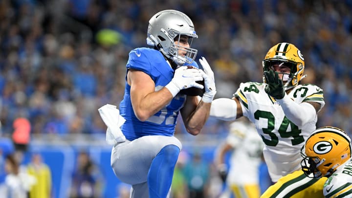 Detroit Lions tight end Sam LaPorta (87). Detroit Lions tight end Sam LaPorta (87).