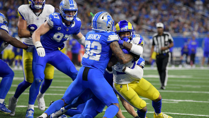 Detroit Lions safety Brian Branch (32).