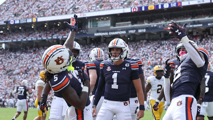 Having the advantage of the home crowd is believed to be what will put the Auburn Tigers over the top. Mandatory Credit: John Reed-Imagn Images