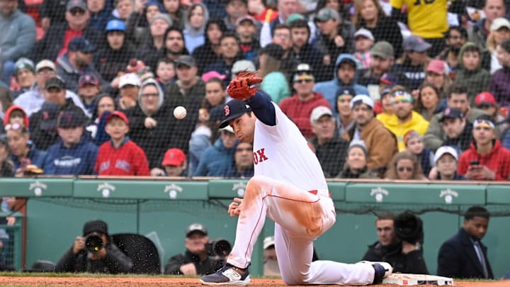 Apr 18, 2024; Boston, Massachusetts, USA; Boston Red Sox first baseman Triston Casas (36) Apr 18, 2024; Boston, Massachusetts, USA; Boston Red Sox first baseman Triston Casas (36)